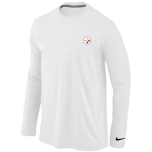 Men Nike Pittsburgh Steelers Sideline Legend Authentic Logo Long Sleeve T-Shirt White,We sell and wholesale Men Nike Pittsburgh Steelers Sideline Legend Authentic Logo Long Sleeve T-Shirt White on line form chian!