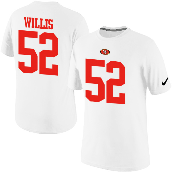 Men Nike San Francisco 49ers 52 Patrick Willis Pride Name x26 Number T-Shirt White,We sell and wholesale Men Nike San Francisco 49ers 52 Patrick Willis Pride Name x26 Number T-Shirt White on line form chian!