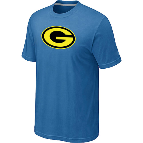 Men's Green Bay Packers Neon Logo Charcoal light Blue T-shirt,We sell and wholesale Men's Green Bay Packers Neon Logo Charcoal light Blue T-shirt on line form chian!