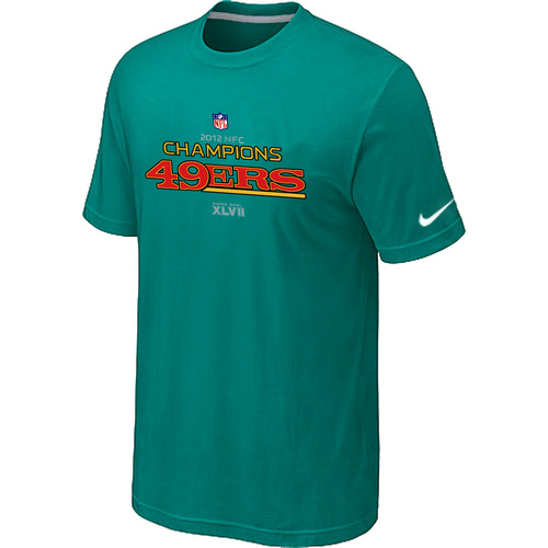 Men's Nike San Francisco 49ers 2012 NFC Conference Champions Trophy Collection Long Green T-Shirt,We sell and wholesale Men's Nike San Francisco 49ers 2012 NFC Conference Champions Trophy Collection Long Green T-Shirt on line form chian!