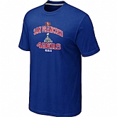 Men's San Francisco 49ers Super Bowl XLVII Heart & Soul Blue T-Shirt,baseball caps,new era cap wholesale,wholesale hats