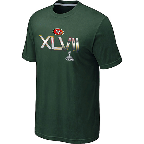Men's San Francisco 49ers Super Bowl XLVII On Our Way D.Green T-Shirt,We sell and wholesale Men's San Francisco 49ers Super Bowl XLVII On Our Way D.Green T-Shirt on line form chian!
