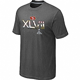 Men's San Francisco 49ers Super Bowl XLVII On Our Way D.Grey T-Shirt,baseball caps,new era cap wholesale,wholesale hats