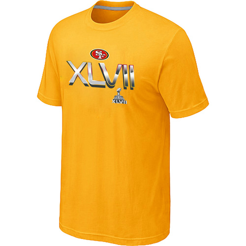 Men's San Francisco 49ers Super Bowl XLVII On Our Way Yellow T-Shirt,We sell and wholesale Men's San Francisco 49ers Super Bowl XLVII On Our Way Yellow T-Shirt on line form chian!