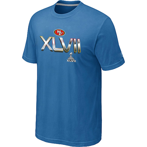Men's San Francisco 49ers Super Bowl XLVII On Our Way light Blue T-Shirt,We sell and wholesale Men's San Francisco 49ers Super Bowl XLVII On Our Way light Blue T-Shirt on line form chian!