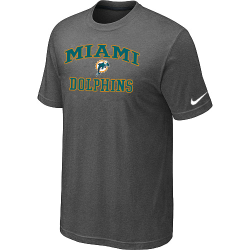 Miami Dolphins Heart & Soul Dark greyl T-Shirt,We sell and wholesale Miami Dolphins Heart & Soul Dark greyl T-Shirt on line form chian!