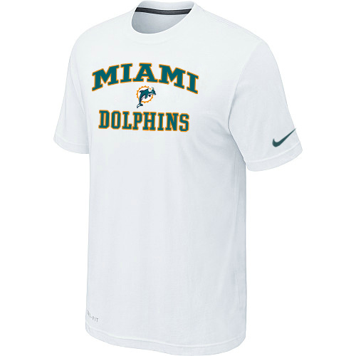 Miami Dolphins Heart & Soul Whitel T-Shirt,We sell and wholesale Miami Dolphins Heart & Soul Whitel T-Shirt on line form chian!
