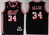 Miami Heat #34 Ray Allen ABA Hardwood Classics Swingman Black Jerseys,baseball caps,new era cap wholesale,wholesale hats