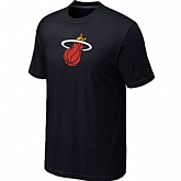 Miami Heat Big & Tall Primary Logo Black T-Shirt,baseball caps,new era cap wholesale,wholesale hats