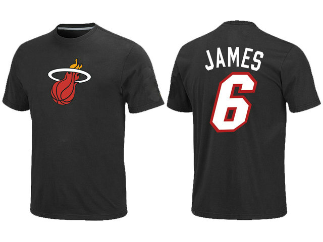 Miami Heat LeBron James Name and Number T-Shirt - Black,We sell and wholesale Miami Heat LeBron James Name and Number T-Shirt - Black on line form chian!