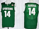 Michigan State Spartans #14 Gary Harris Green Jerseys,baseball caps,new era cap wholesale,wholesale hats