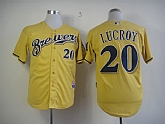 Milwaukee Brewers #20 Lucroy 2013 Authentic Alternate Cool Base Jersey,baseball caps,new era cap wholesale,wholesale hats