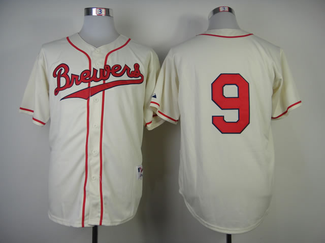Milwaukee Brewers #9 Jean Segura Cream 1948 Throwback Jerseys,We sell and wholesale Milwaukee Brewers #9 Jean Segura Cream 1948 Throwback Jerseys on line form chian!