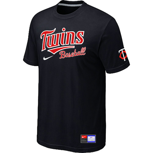 Minnesota Twins Black Nike Short Sleeve Practice T-Shirt,We sell and wholesale Minnesota Twins Black Nike Short Sleeve Practice T-Shirt on line form chian!