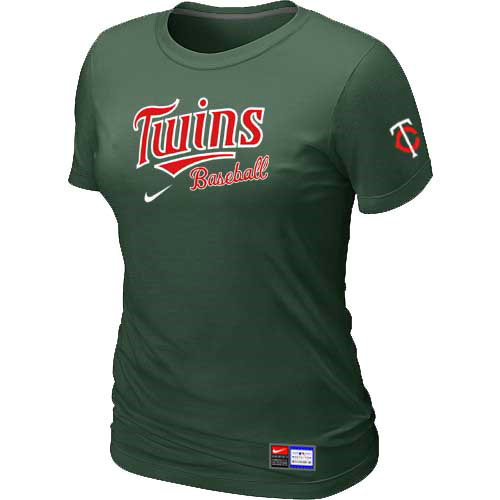 Minnesota Twins Nike Women's D.Green Short Sleeve Practice T-Shirt,We sell and wholesale Minnesota Twins Nike Women's D.Green Short Sleeve Practice T-Shirt on line form chian!