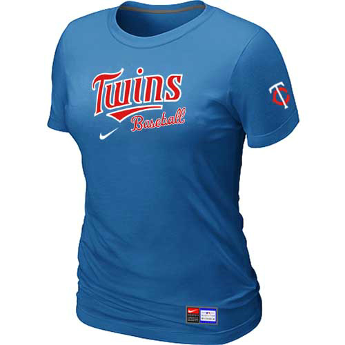 Minnesota Twins Nike Women's L.blue Short Sleeve Practice T-Shirt,We sell and wholesale Minnesota Twins Nike Women's L.blue Short Sleeve Practice T-Shirt on line form chian!