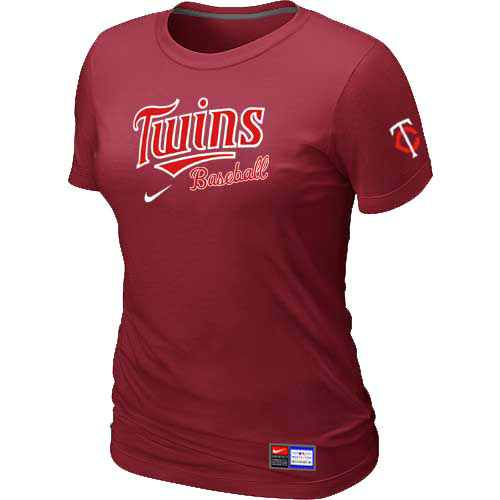 Minnesota Twins Nike Women's Red Short Sleeve Practice T-Shirt,We sell and wholesale Minnesota Twins Nike Women's Red Short Sleeve Practice T-Shirt on line form chian!