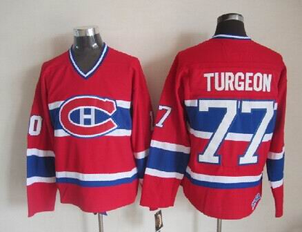 Montreal Canadiens #77 Turgeon CCM Throwback Red Jerseys,We sell and wholesale Montreal Canadiens #77 Turgeon CCM Throwback Red Jerseys on line form chian!