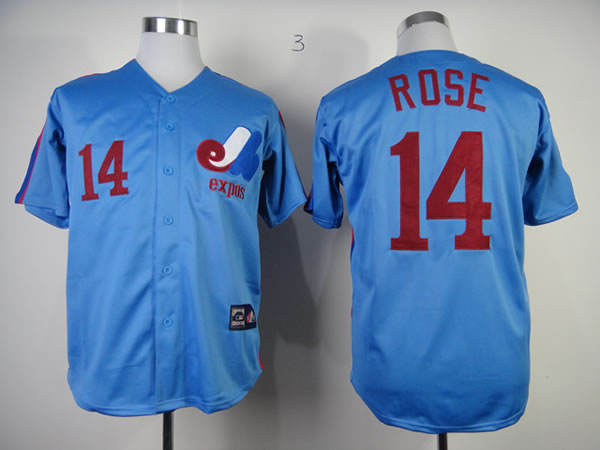 Montreal Expos #14 Rose Throwback Light Blue Jerseys,We sell and wholesale Montreal Expos #14 Rose Throwback Light Blue Jerseys on line form chian!
