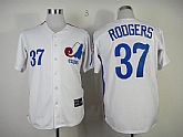 Montreal Expos #37 Roogers Throwback 1982 White Jerseys,baseball caps,new era cap wholesale,wholesale hats