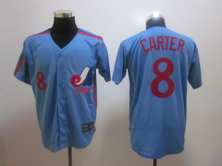 Montreal Expos #8 Carter Throwback 1982 Blue Jerseys,We sell and wholesale Montreal Expos #8 Carter Throwback 1982 Blue Jerseys on line form chian!