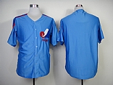 Montreal Expos Blank Throwback Light Blue Jerseys,baseball caps,new era cap wholesale,wholesale hats