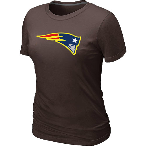 New England Patriots Neon Logo Charcoal Brown Women's T-shirt,We sell and wholesale New England Patriots Neon Logo Charcoal Brown Women's T-shirt on line form chian!