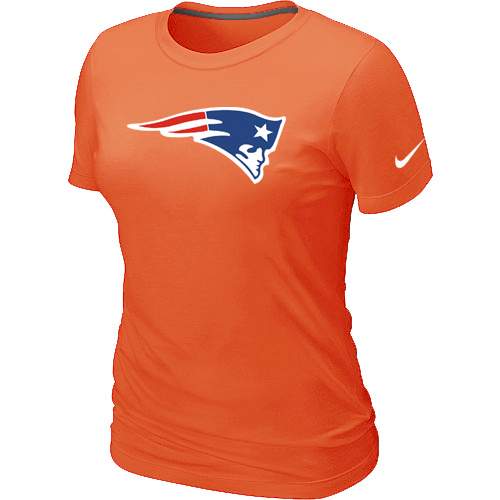 New England Patriots Orange Women's Logo T-Shirt,We sell and wholesale New England Patriots Orange Women's Logo T-Shirt on line form chian!