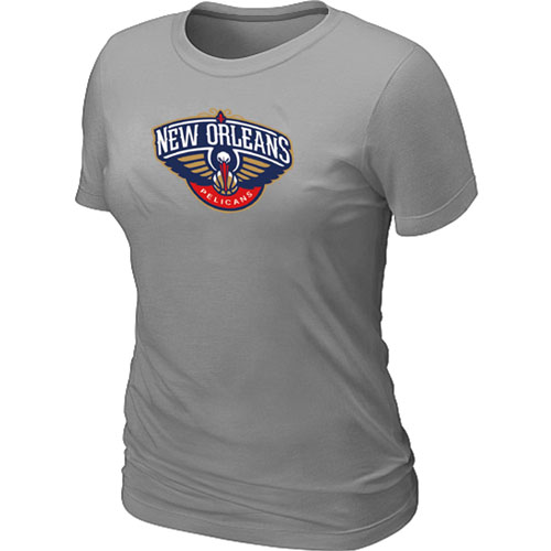 New Orleans Pelicans Big & Tall Primary Logo L.Grey Women's T-Shirt,We sell and wholesale New Orleans Pelicans Big & Tall Primary Logo L.Grey Women's T-Shirt on line form chian!