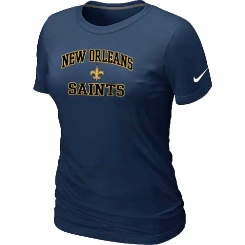 New Orleans Saints Women's Heart & Soul D.Blue T-Shirt,We sell and wholesale New Orleans Saints Women's Heart & Soul D.Blue T-Shirt on line form chian!