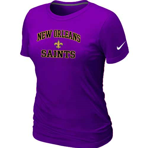 New Orleans Saints Women's Heart & Soul Purple T-Shirt,We sell and wholesale New Orleans Saints Women's Heart & Soul Purple T-Shirt on line form chian!