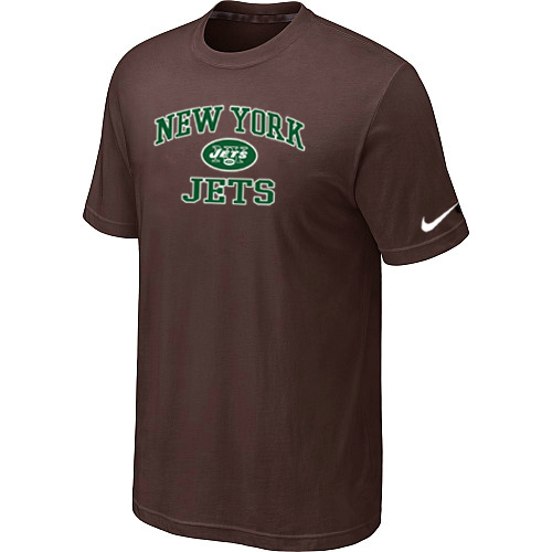 New York Jets Heart & Soul Brown T-Shirt,We sell and wholesale New York Jets Heart & Soul Brown T-Shirt on line form chian!