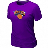New York Knicks Big & Tall Primary Logo Purple Women's T-Shirt,baseball caps,new era cap wholesale,wholesale hats
