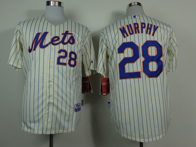 New York Mets #28 Murphy Cream With Blue Pinstripe Jerseys,We sell and wholesale New York Mets #28 Murphy Cream With Blue Pinstripe Jerseys on line form chian!