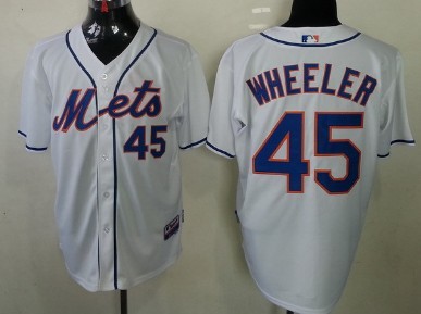 New York Mets #45 Zack Wheeler White Jerseys,We sell and wholesale New York Mets #45 Zack Wheeler White Jerseys on line form chian!