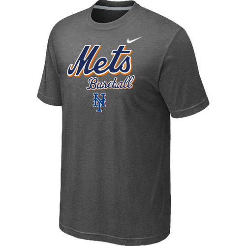 New York Mets 2014 Home Practice T-Shirt - Dark Grey,We sell and wholesale New York Mets 2014 Home Practice T-Shirt - Dark Grey on line form chian!
