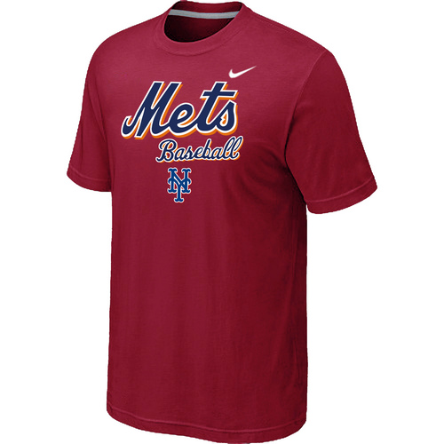New York Mets 2014 Home Practice T-Shirt - Red,We sell and wholesale New York Mets 2014 Home Practice T-Shirt - Red on line form chian!