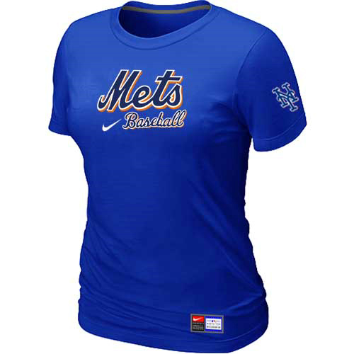 New York Mets Nike Women's Blue Short Sleeve Practice T-Shirt,We sell and wholesale New York Mets Nike Women's Blue Short Sleeve Practice T-Shirt on line form chian!