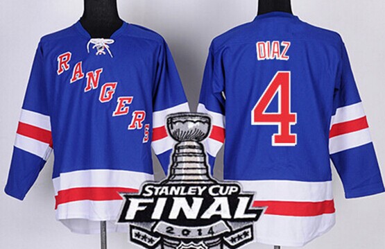 New York Rangers #4 Raphael Diaz 2014 Stanley Cup Light Blue Jersey,We sell and wholesale New York Rangers #4 Raphael Diaz 2014 Stanley Cup Light Blue Jersey on line form chian!