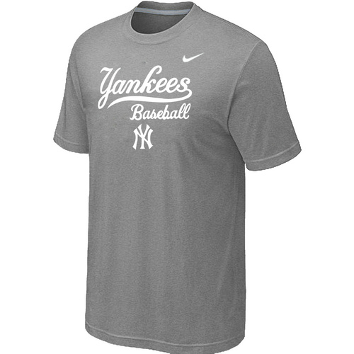 New York Yankees 2014 Home Practice T-Shirt - Light Grey,We sell and wholesale New York Yankees 2014 Home Practice T-Shirt - Light Grey on line form chian!
