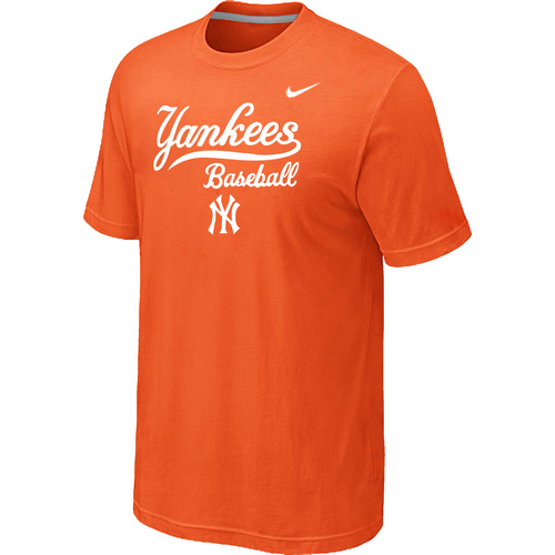 New York Yankees 2014 Home Practice T-Shirt - Orange,We sell and wholesale New York Yankees 2014 Home Practice T-Shirt - Orange on line form chian!
