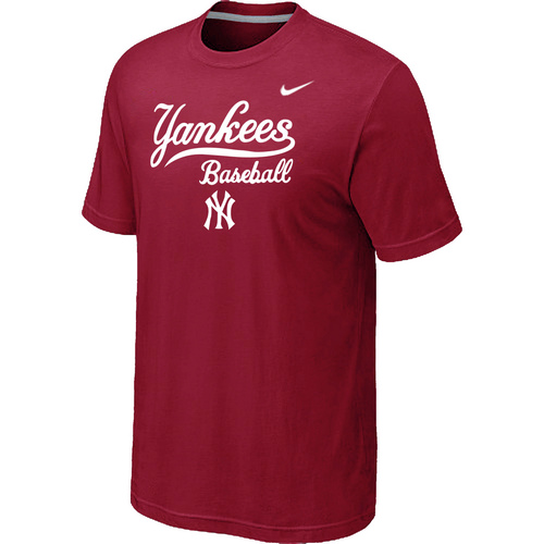 New York Yankees 2014 Home Practice T-Shirt - Red,We sell and wholesale New York Yankees 2014 Home Practice T-Shirt - Red on line form chian!