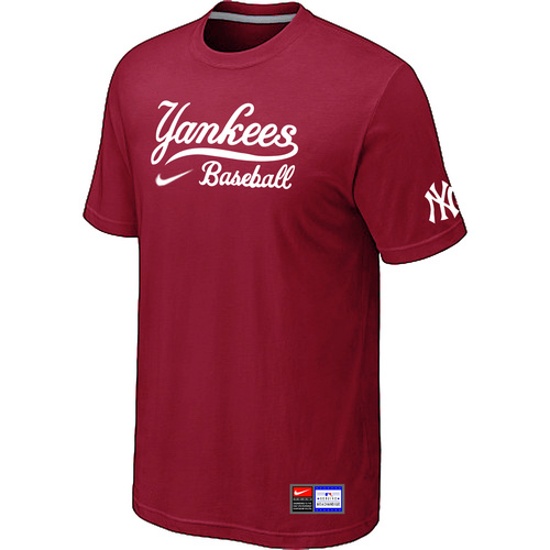New York Yankees Red Nike Short Sleeve Practice T-Shirt,We sell and wholesale New York Yankees Red Nike Short Sleeve Practice T-Shirt on line form chian!