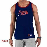 Nike Atlanta Braves Home Practice men Tank Top D.Blue,baseball caps,new era cap wholesale,wholesale hats