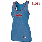 Nike Atlanta Braves Tri-Blend Racerback stretch Tank Top L.Blue,baseball caps,new era cap wholesale,wholesale hats