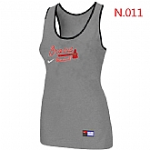 Nike Atlanta Braves Tri-Blend Racerback stretch Tank Top L.grey,baseball caps,new era cap wholesale,wholesale hats
