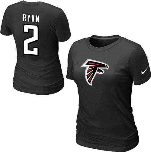 Nike Atlanta Falcons 2 ryan Name & Number Women's T-Shirt Black,We sell and wholesale Nike Atlanta Falcons 2 ryan Name & Number Women's T-Shirt Black on line form chian!