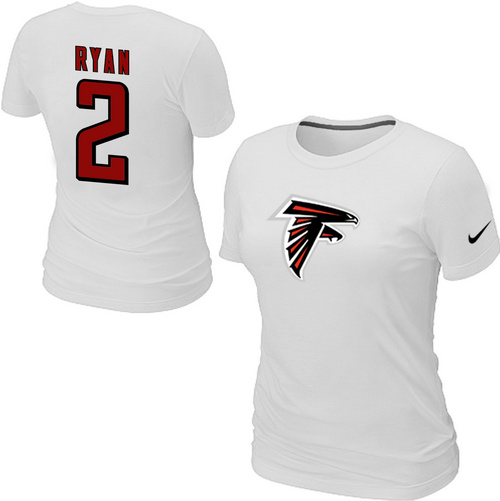 Nike Atlanta Falcons 2 ryan Name & Number Women's T-Shirt White,We sell and wholesale Nike Atlanta Falcons 2 ryan Name & Number Women's T-Shirt White on line form chian!