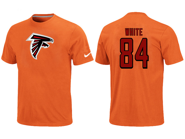 Nike Atlanta Falcons 84 white Name & Number T-Shirt Orange,We sell and wholesale Nike Atlanta Falcons 84 white Name & Number T-Shirt Orange on line form chian!
