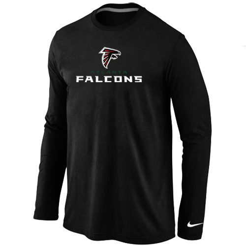 Nike Atlanta Falcons Authentic Logo Long Sleeve T-Shirt Black,We sell and wholesale Nike Atlanta Falcons Authentic Logo Long Sleeve T-Shirt Black on line form chian!